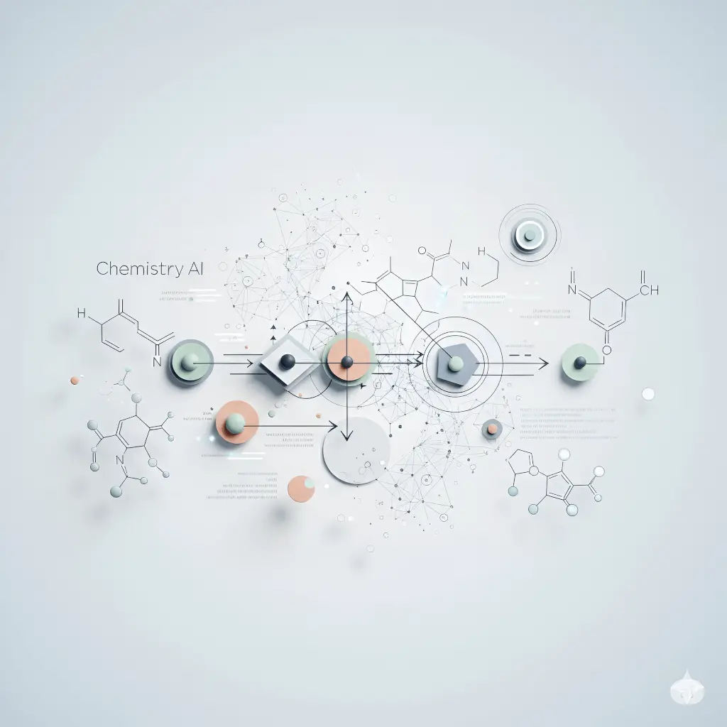 Illustration of AI in chemistry innovations